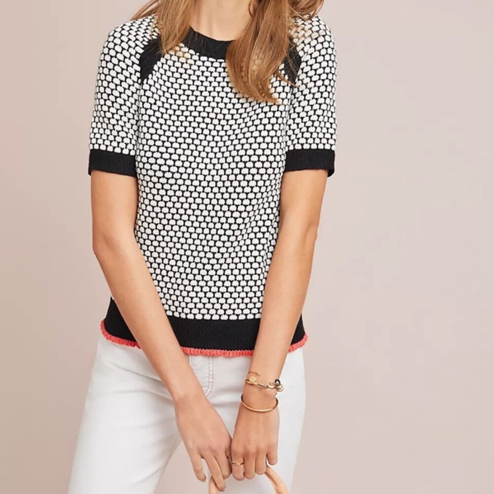 NWT Anthropologie Pebbled Knit Top Size M